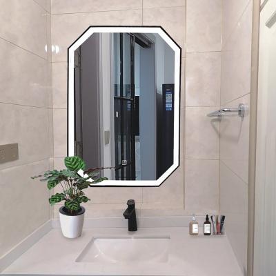 China Water-drop design bathroom mirror wall hanging hotel lihgt toilet bedroom makeup mirror modern beauty for sale