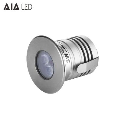 China Modern 304stainless steel+aluminum best selling IP67 waterproof 3W led outdoor underground lamp led buried light for steps for sale