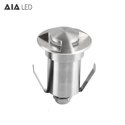 China Modern 304Stainless steel IP67 D52XH70mm 3W led underground light outdoor inground buried lamp fpr square for sale