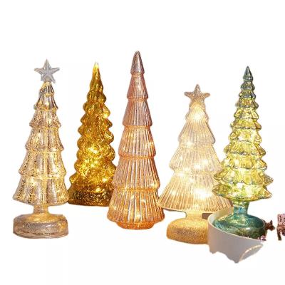 China Classic Modern Home Bar Decoration Window Display DiamondStar Glass Christmas Tree For Outdoor Xmas Family Xmas Decorations for sale