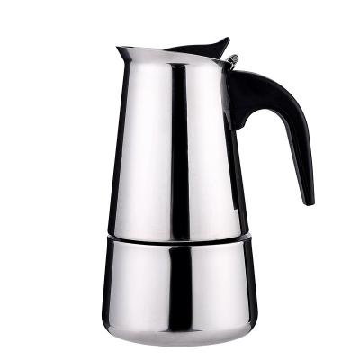 China WITH LID Espresso Coffee Stainless Steel Mocha Pot Wholesale Good Quality Professional Coffee Maker for sale