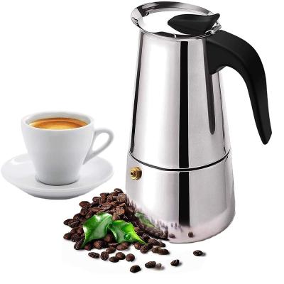 China Stainless Steel Espresso Coffee Maker Moka Pot Stovetop Viable Hot Selling Espresso Maker for sale