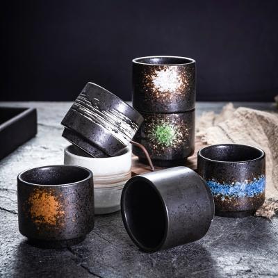 China Viable cheap saudi hot-selling japanese ceramic tea cups retro pottery tea cups good quality for sale