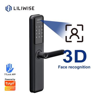 China Smart Digital 3D Face Recognition Door Lock Aluminum Alloy Material for sale