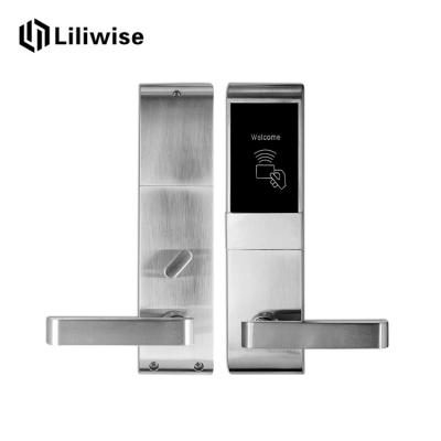 China Wood Door RFID Door Lock System , Smart Key Card Door Lock For Hotels for sale