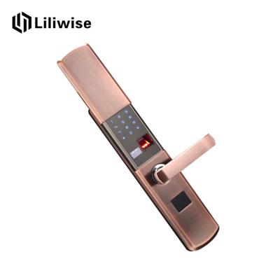 China Fingerprint Digital Electronic Door Locks Keypad Sliding Cover Protection for sale