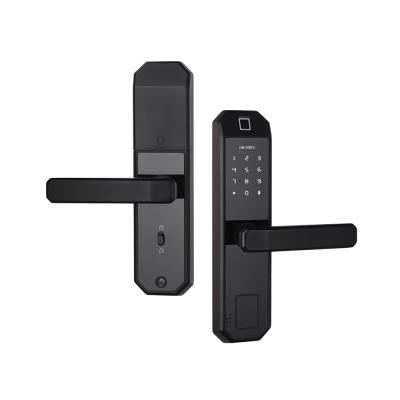 China Semiconductor Sensor Fingerprint Code Door Lock , Electronic Keyless Door Locks for sale