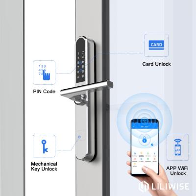 중국 와이파이 APP 접근 Bluetooth 자물쇠 Thumbprint 자물쇠 38mm 폭 호리호리한 패널은 색깔 판매용