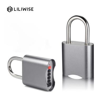 China Fashion Bluetooth Password Silver Warehouse Padlock Zinc Alloy for sale