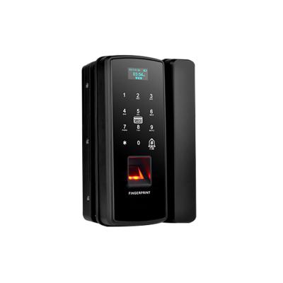 China Plastic Digital Fingerprint OLED Glass Sliding Door Lock Battery Life 3000 Times for sale