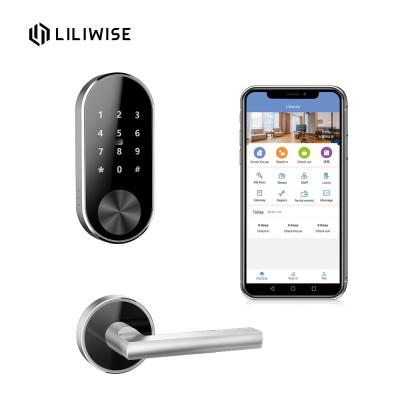 China Apartment Door Locks WiFi Bluetooth Access Split Anti Theft Digital Password Door Lock For Airbnb for sale