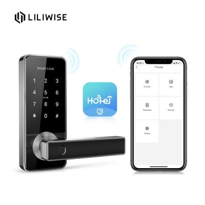 China Smart Hotel Door Lock Intelligent Home Wifi Biometric Fingerprint Unlock for sale