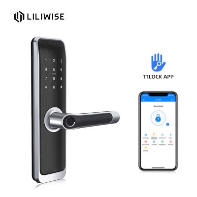 China WiFi Bluetooth Electronic Fingerprint Digital Door Lock Intelligent For Residence for sale