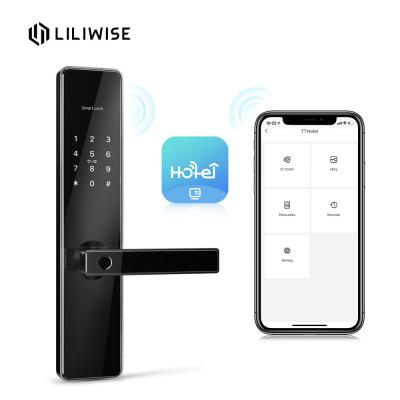 China Security Multi Functional Hotel Door Locks Password Intelligent Smart Digital Fingerprint for sale