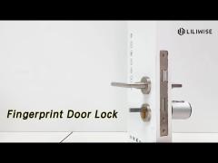 Smart Fingerprint Door Lock Cylinder Biometric Bluetooth / APP For Security