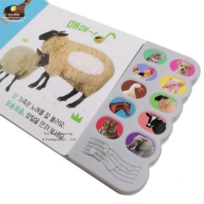 China Kids Sound Education 10 Buttons Module For Customize Printing Funny Kids To Touch And Feel Sound Education Book for sale