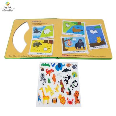 China Kids Study Full Color Sticker Book Animal Print Sticker Book Custom Sticker Activity Book For Children for sale