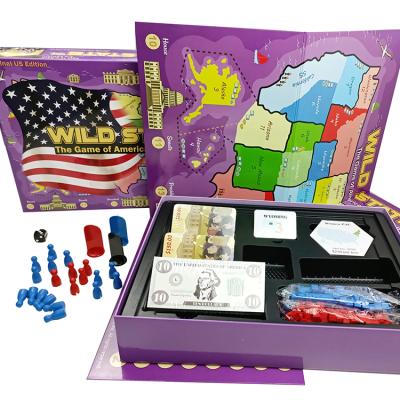 China Entertainment Printing Custom Board Games Glossy Box Printing Manufacturer for sale