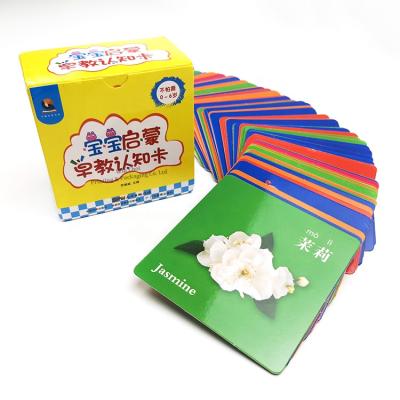 China Children's Paper Toys Early Education Factory Knowledge Card Boy And Girl Card Game 100000 Boxes / Month for sale