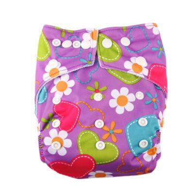 China Printed 50 Units Reusable Cute Printing Baby Cloth Eco Friendly Cloth Diapers for sale