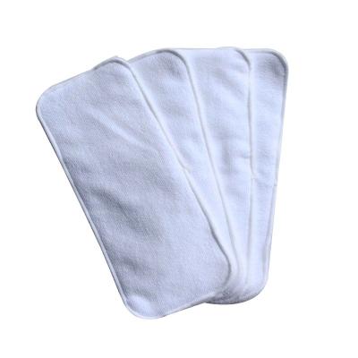 China Plain Weave Three Layer Good Quality Thick Microfiber Insert For All Kinds Cloth Diapers Washable Soft Breathable Microfiber Insert Liner for sale