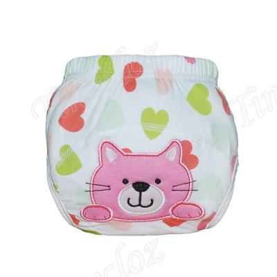 China Tinycloz Embroidery Embroidered Animal Prints Potty Training Diaper Pants for sale