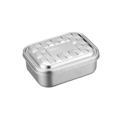 China Steamable 304 stainless steel travel bowl can be customized three-compartment multi-compartment bowl for sale