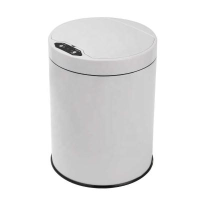 China Large Capacity 12L Sensor Stainless Steel Infrared Battery Viable Trash Bin Smart Trash Can for sale