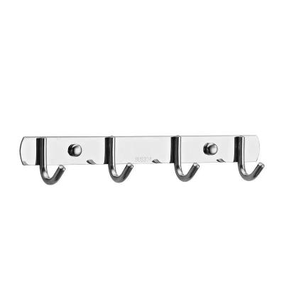 China Chinese Style Factory Kitchen Bathroom Toilet Accessories Towel Metal Stainless Steel Wall Mounted Hook for sale