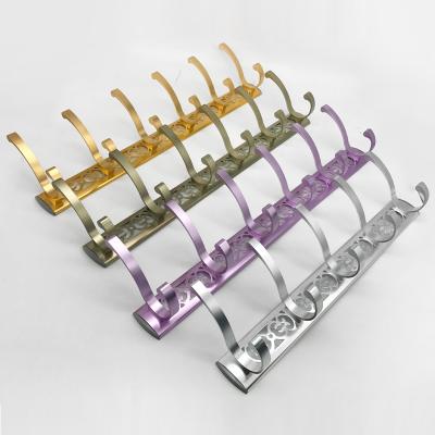 China CLASSIC Color 6 Hooks Hollow Clothes Hooks Bathroom Clothes for sale