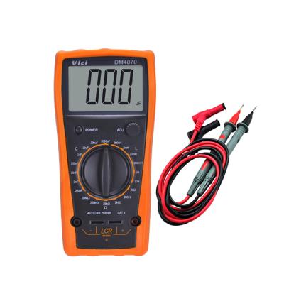 China Palm Size DM4070 65*41mm Digital Residual Voltage Meter Capacitance Inductance Resistance Tester for sale