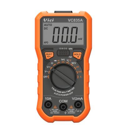 China New VC835A 61*28mm Digital Multifunctional Meter of Resistance Current-Voltage Temperature Portable Multimeters for sale