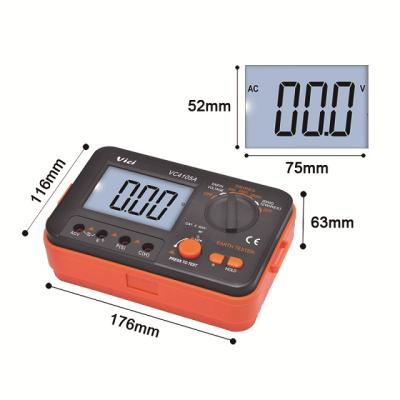 China Overload Protection and Manual VC4105A VC4105A Range Earth Resistance Meter for sale