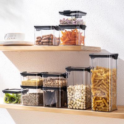 China Freshness Preservation BPA Free Premium Airtight Stackable Plastic Food Containers Organizer with EasyLock Lids for Kitchen Pantry Storage for sale