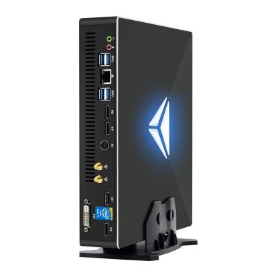 China For Gaming Function Game Function Mini Gaming Desktop Computer CPU Core i9 10900F HD DP DVI Output GTX1650 4G Gaming PC With LED Light for sale