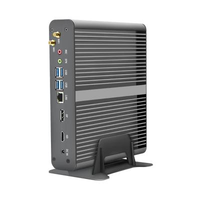 China For Newest 11th Core i7 1165G7 Mini Business PC Fanless Gaming NUC 4K HTPC 2*DDR4 M.2 NVME Micro Desktop Computer SSD for sale