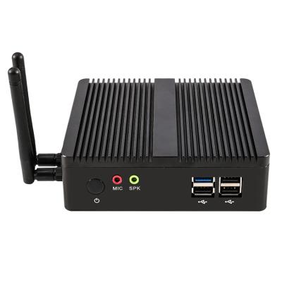 China 2022 Industrial Mini PC Intel J1900 celeron DDR3L Quad Core with 2LAN 3xUSB2.0 1xUSB3.0 VGA+HD for home or industry for sale