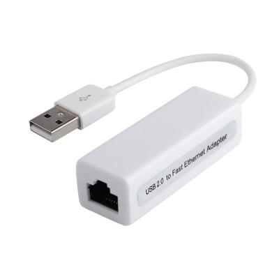 China LAPTOP USB 2.0 Network Card 10 100mbps USB Internet Adapter Card for sale