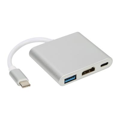 China COMPUTER 3 in1 Type C / Thunderbolt 3 to 4K HD USB 3.0 and USB-C Hub Adapter / Converter for sale