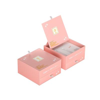 China Wholesale Recyclable/Biodegradable Luxury Cosmetics Perfume Bottle Boxes Custom Paper Drawer Cosmetic Gift Packaging Box With Logo for sale