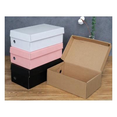 China Customized Recyclable Corrugated Cardboard Packaging Crate Box Shoe Box Wholesale for sale