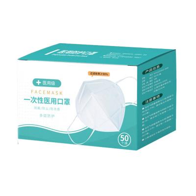 China Recyclable Custom Printed Face Mask Paper Box for sale