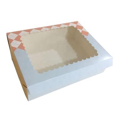 China Recyclable wholesale custom printed high quality paper donut packaging box, donut box with clear window, packaging box for donut for sale