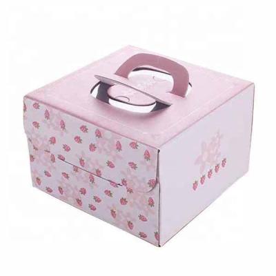 China Card Carrier Recyclable Paper Takeout Cake Paper Box Customized Packaging Design / Box Packaging For Cake for sale