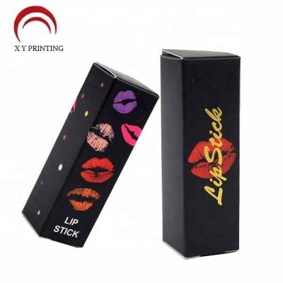 China Recyclable Custom Design Lip Gloss Private Label Paper Packaging Boxes For Lipstick for sale