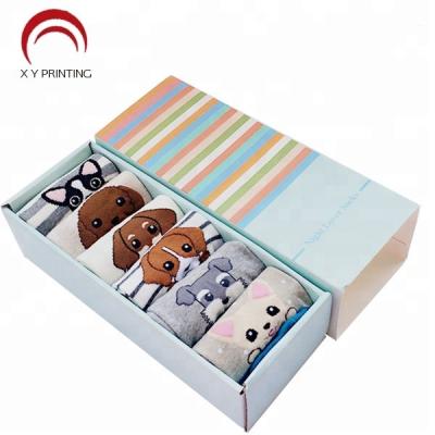 China Recyclable Custom Luxury Full Color Printed Cardboard Sliding Drawer Box Packaging For Women Sexy Underwear Panties for sale