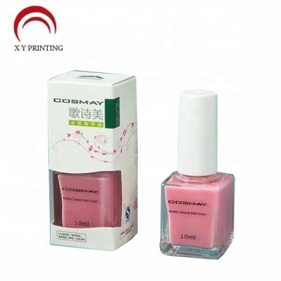 China According To Customers Custom Logo Printed Luxury Design Personal Care Nail Polish Gift Packaging Box for sale