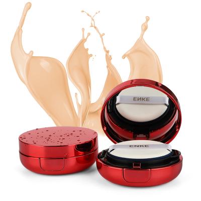 China Hot Sale Recycled Materials Air Cushion Portable Cosmetic Box Plastic Compact Powder Case With Mirror for sale