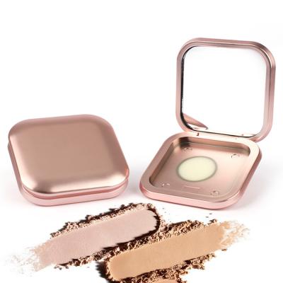 China Free sample recyclable inner square pan compact powder crate design pressed powder crate for compact container with mirror for sale