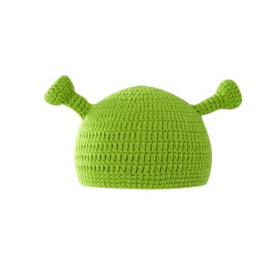 China Felted Hat COMMON Hats Cute Warm Sweater Hat Green for sale